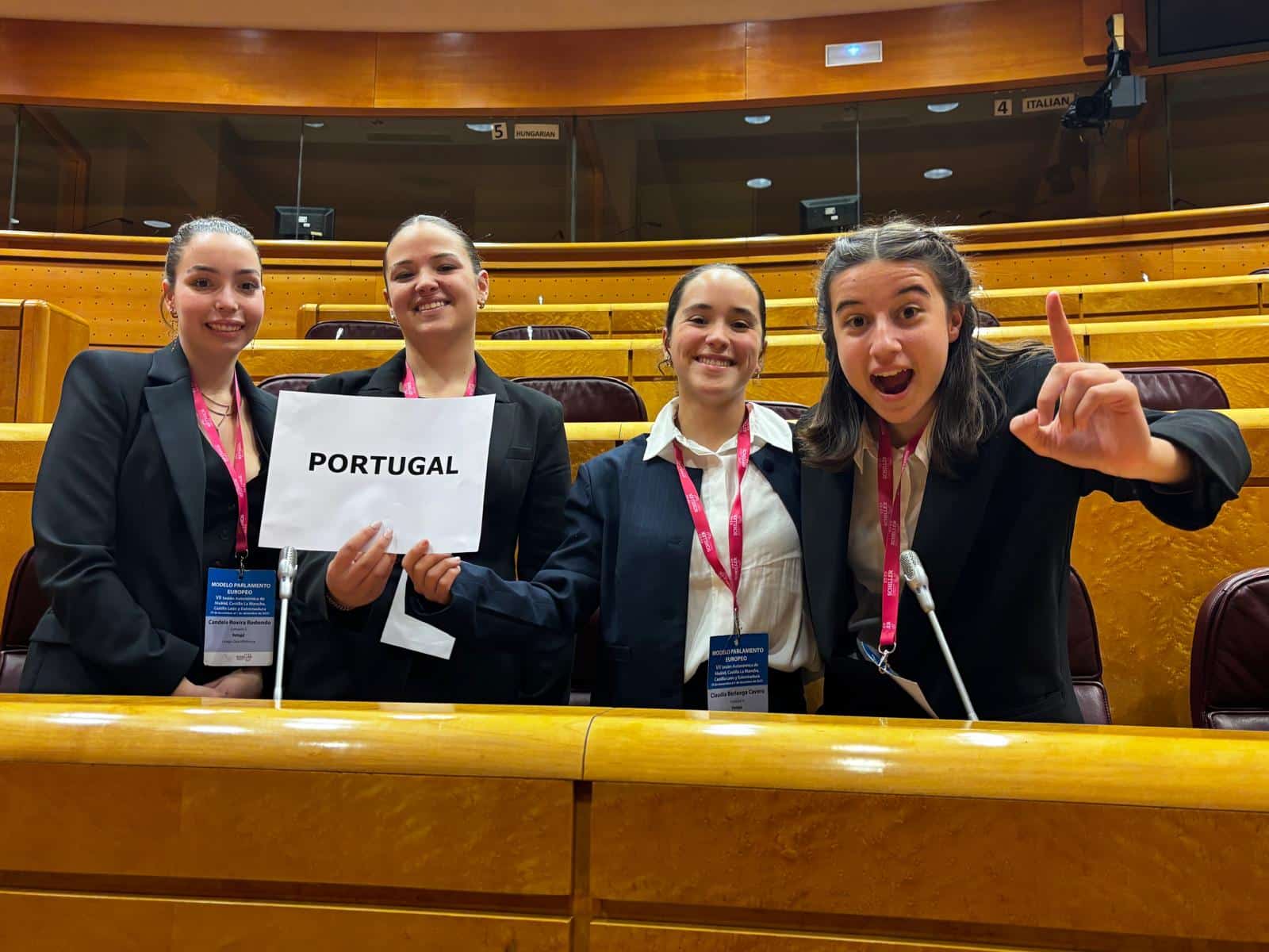 Participación destacada de estudiantes en el Modelo de Parlamento Europeo 2025-2026
